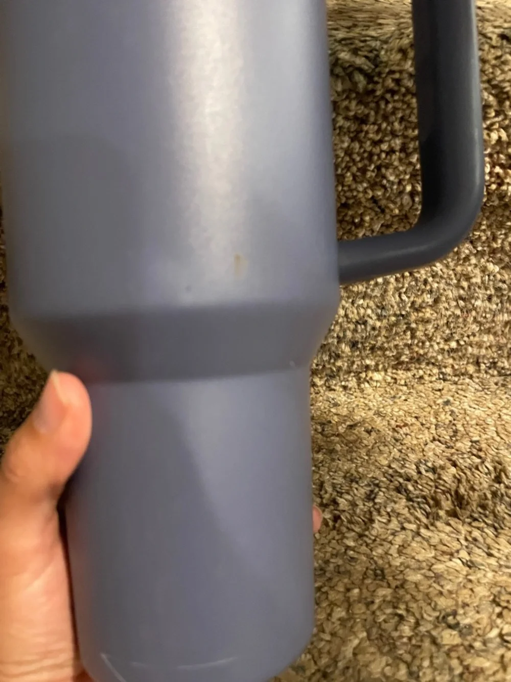 Stanley Matte Navy Blue Insulated Mug with Handle and Straw
